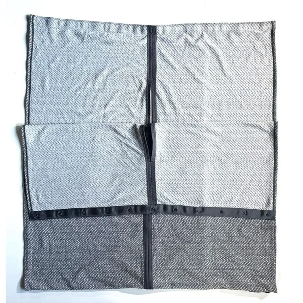 Lululemon Vinyasa WomensConvertible Wrap Scarf Grey Color Herringbone Pattern